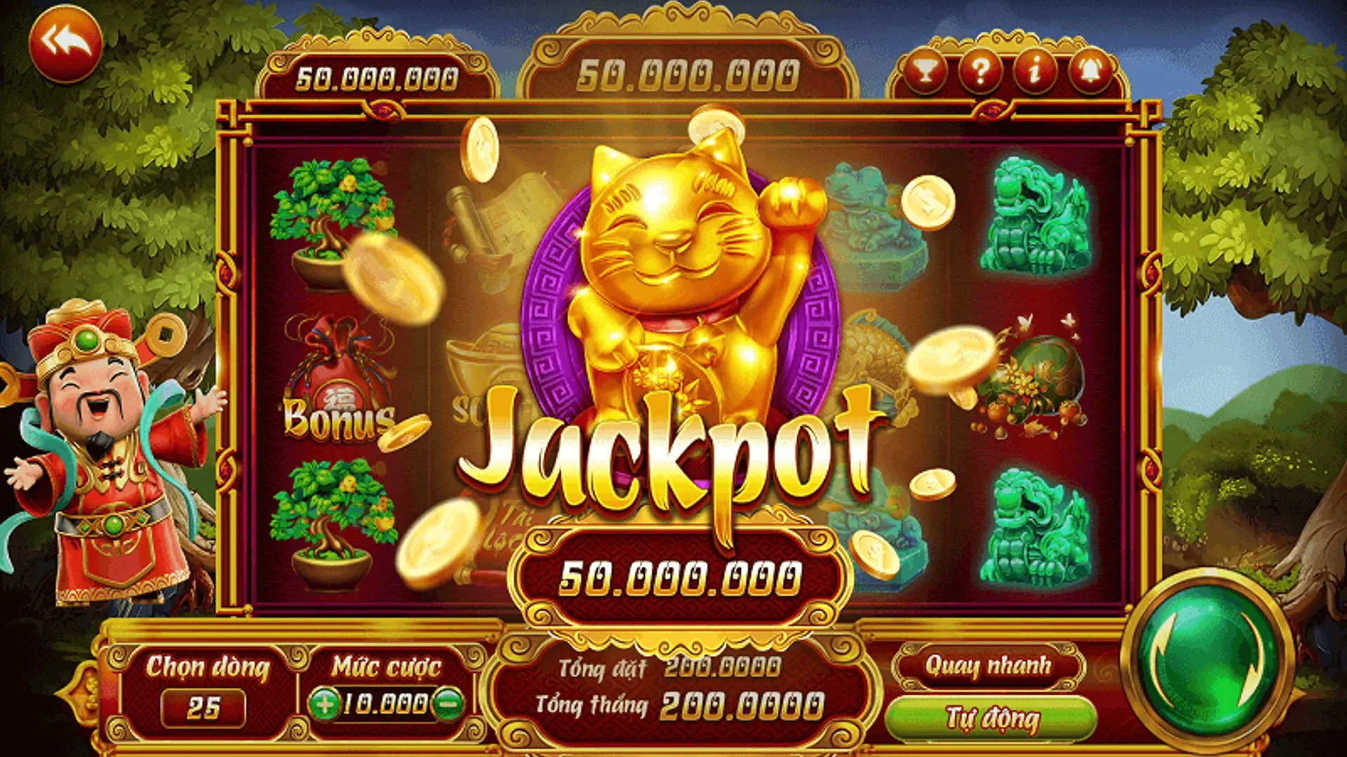 Máy đánh bạc chủ đề thương hiệu qq88 Nổ Hũ với hình ảnh jackpot lớn và đồ họa rực rỡ